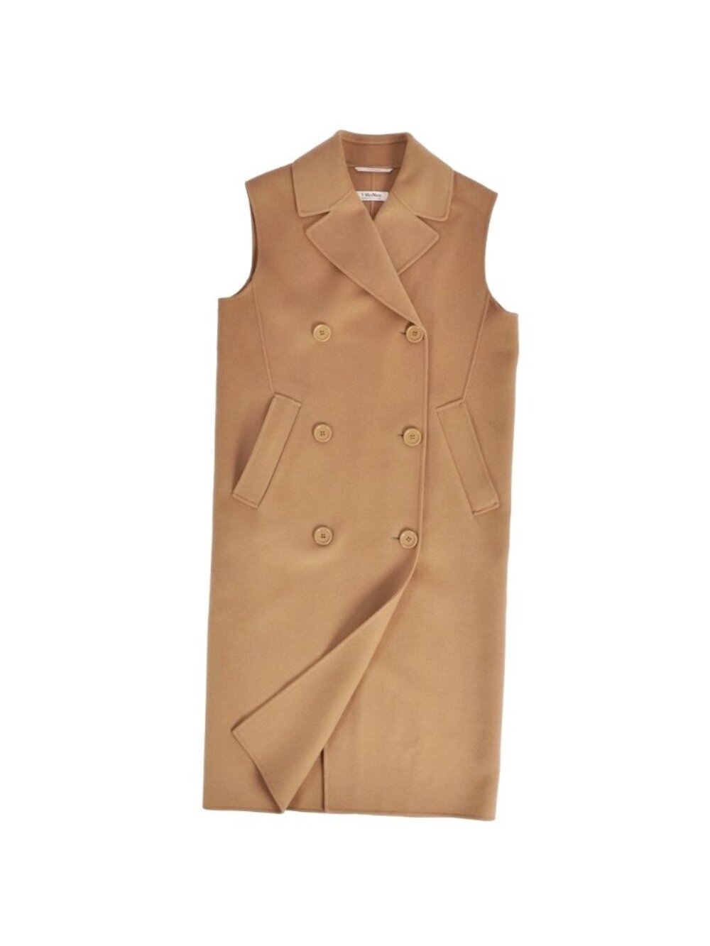 Max Mara S' Long Gilet Sleeveless Vest Coat